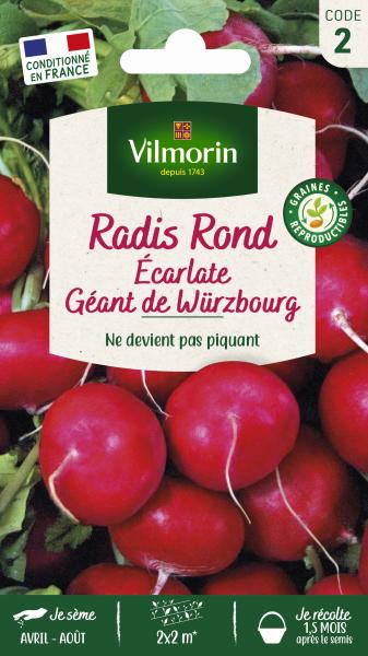 Potagères - Radis Rond Ecarlate Géant de Würzbourg - PACKAGING_RECTO